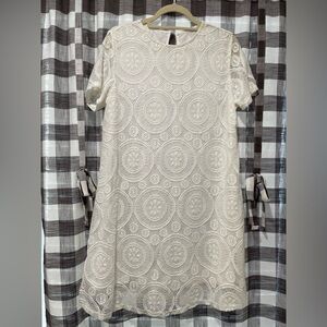 Amazon White Lace Mini Dress